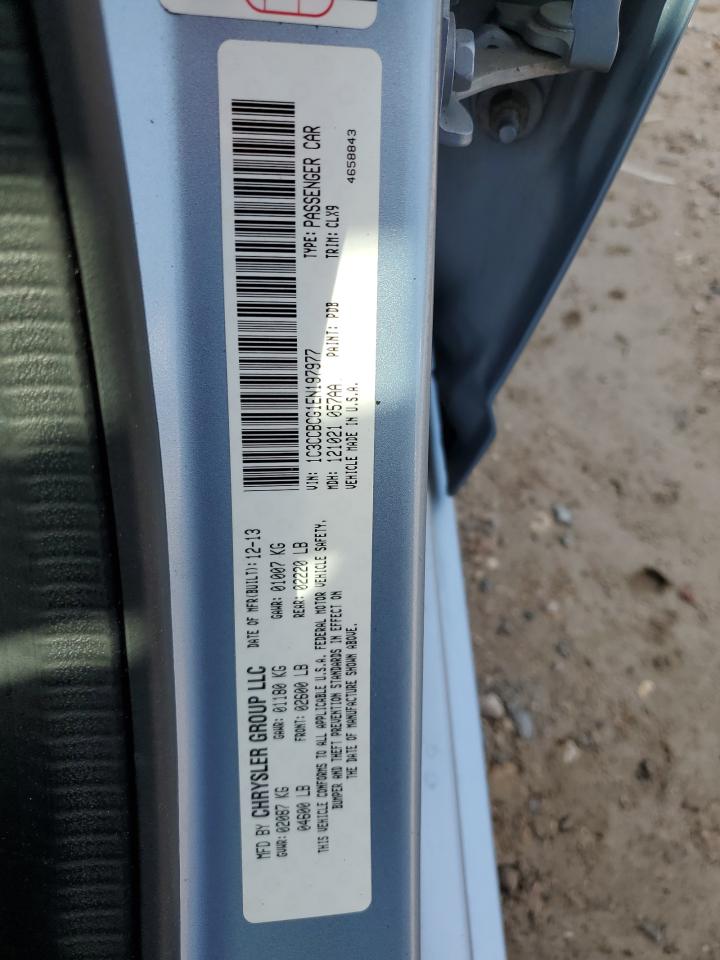 2014 Chrysler 200 Limited VIN: 1C3CCBCG1EN197977 Lot: 89825825