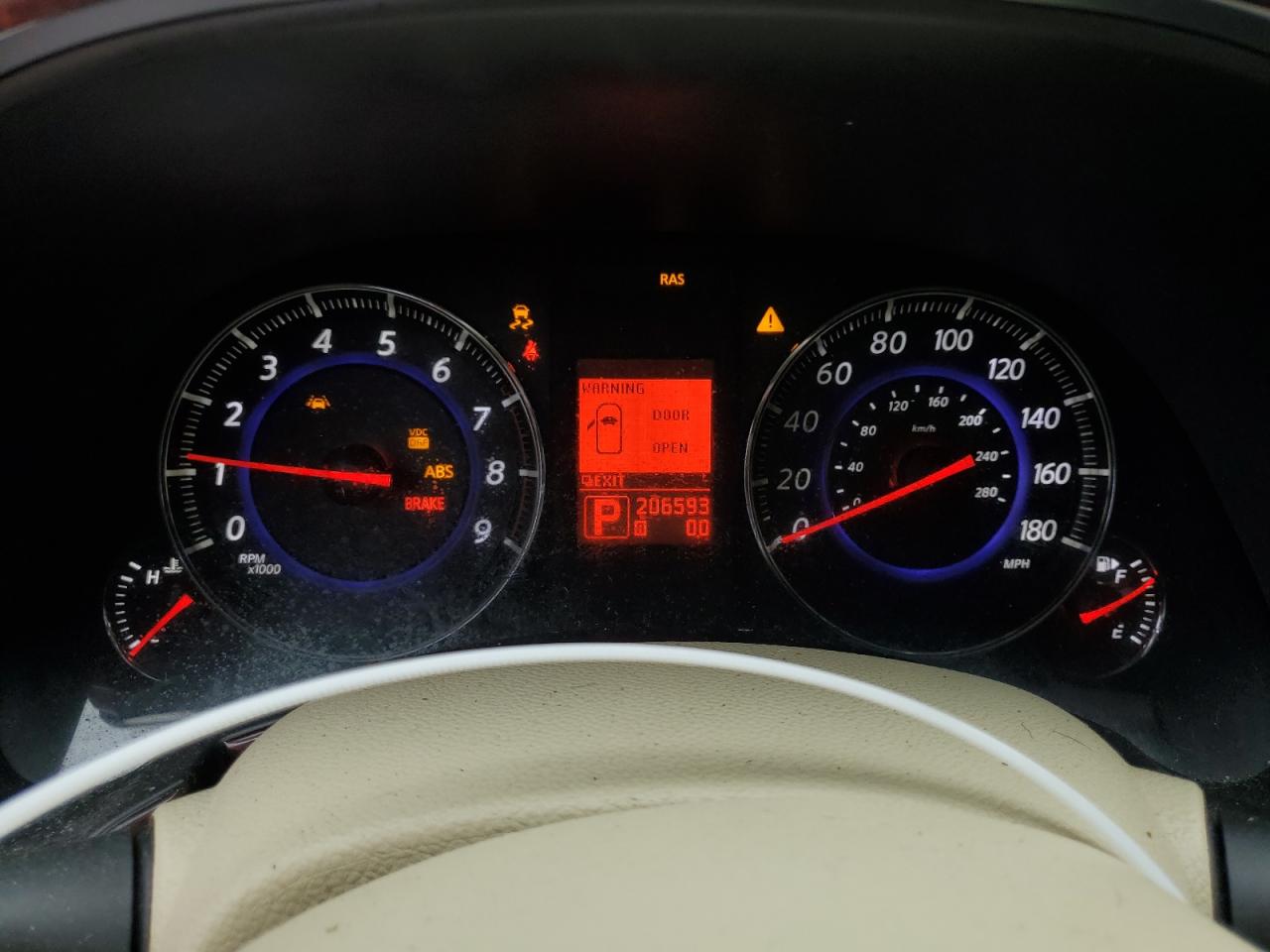 2009 Infiniti Fx50 VIN: JNRBS18W89M201202 Lot: 86145965