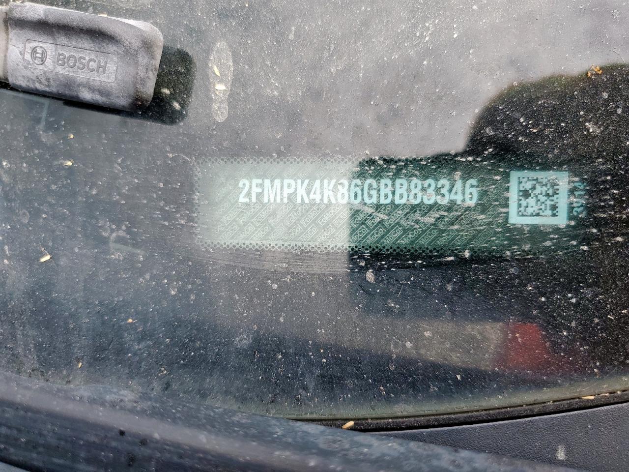 2016 Ford Edge Titanium VIN: 2FMPK4K86GBB83346 Lot: 84961645