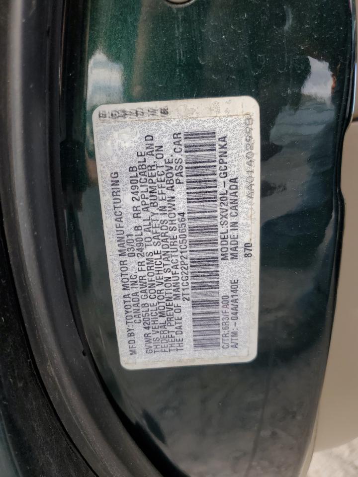 2001 Toyota Camry Solara Se VIN: 2T1CG22P21C506564 Lot: 90074925