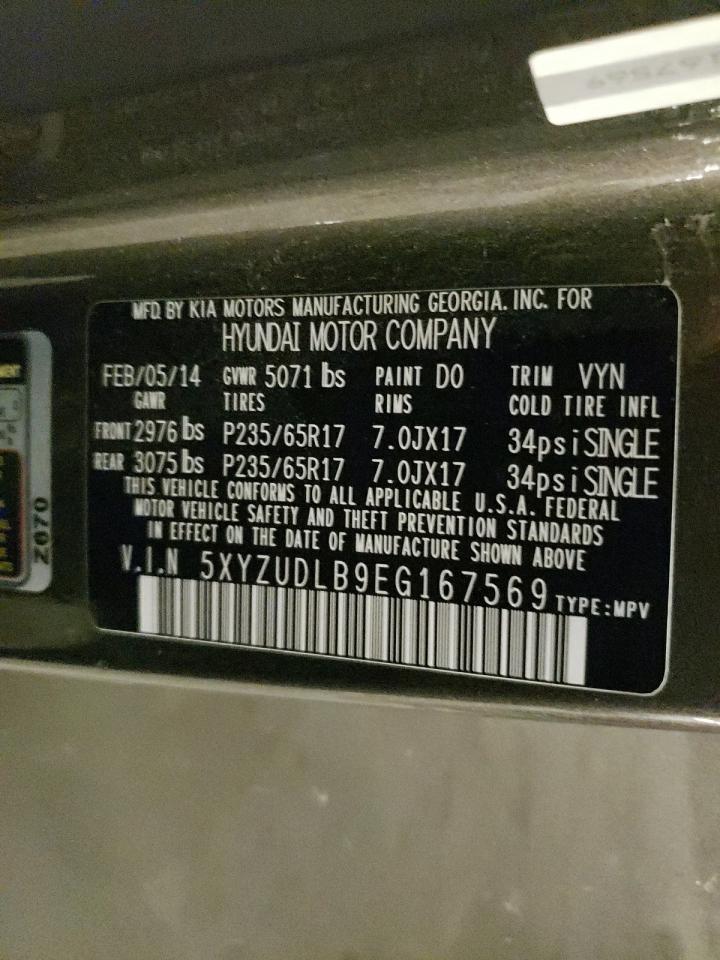 2014 Hyundai Santa Fe Sport VIN: 5XYZUDLB0EG167167 Lot: 86428815