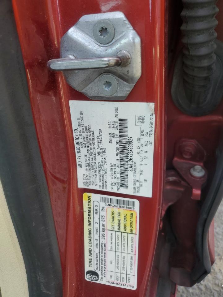 2014 Lincoln Mkz VIN: 3LN6L2G92ER830029 Lot: 81985315