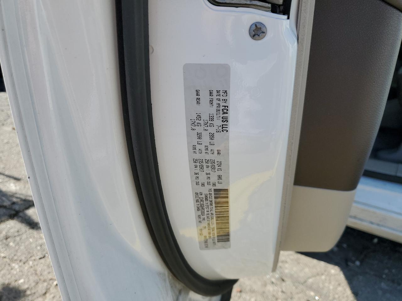 2017 Chrysler Pacifica Touring L VIN: 2C4RC1BG6HR539934 Lot: 85650725