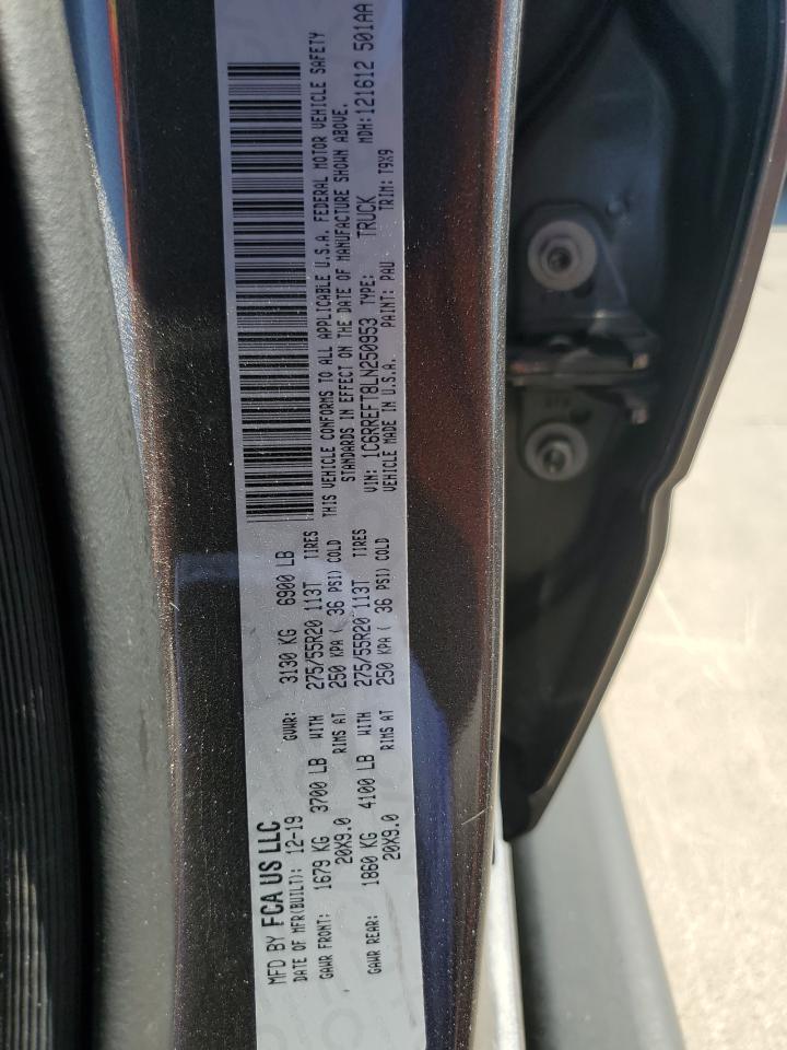 2020 Ram 1500 Big Horn/Lone Star VIN: 1C6RREFT8LN250953 Lot: 86422815