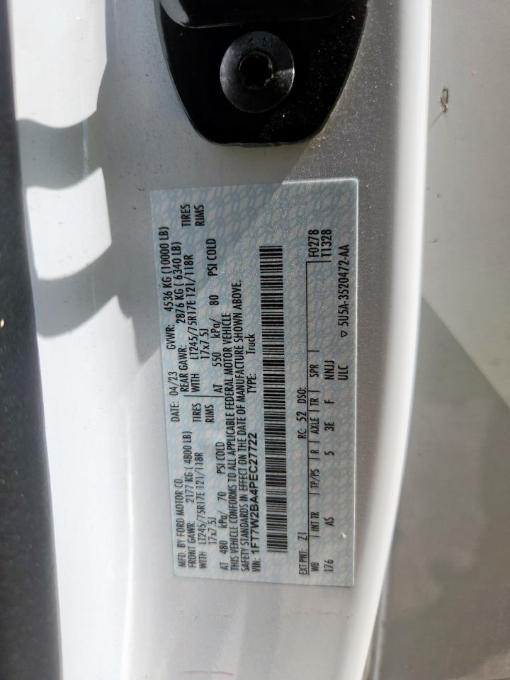 2023 Ford F250 Super Duty VIN: 1FT7W2BA4PEC27722 Lot: 86125765