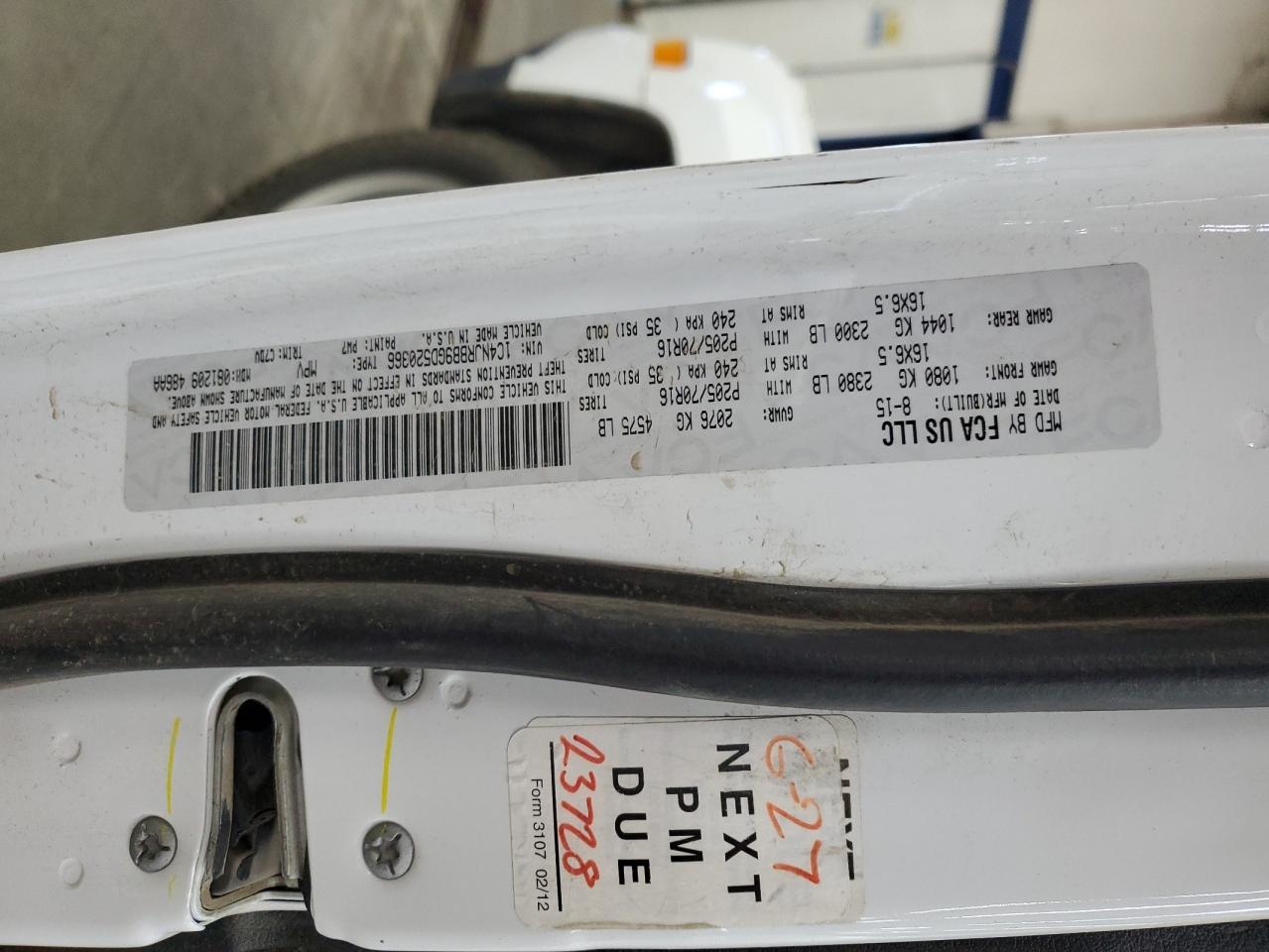 2016 Jeep Patriot Sport VIN: 1C4NJRBB9GD520366 Lot: 86456335