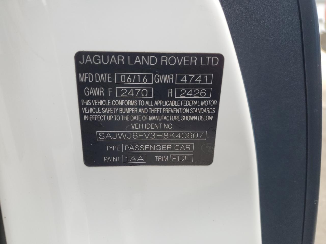 2017 Jaguar F-Type S VIN: SAJWJ6FV3H8K40607 Lot: 82704095