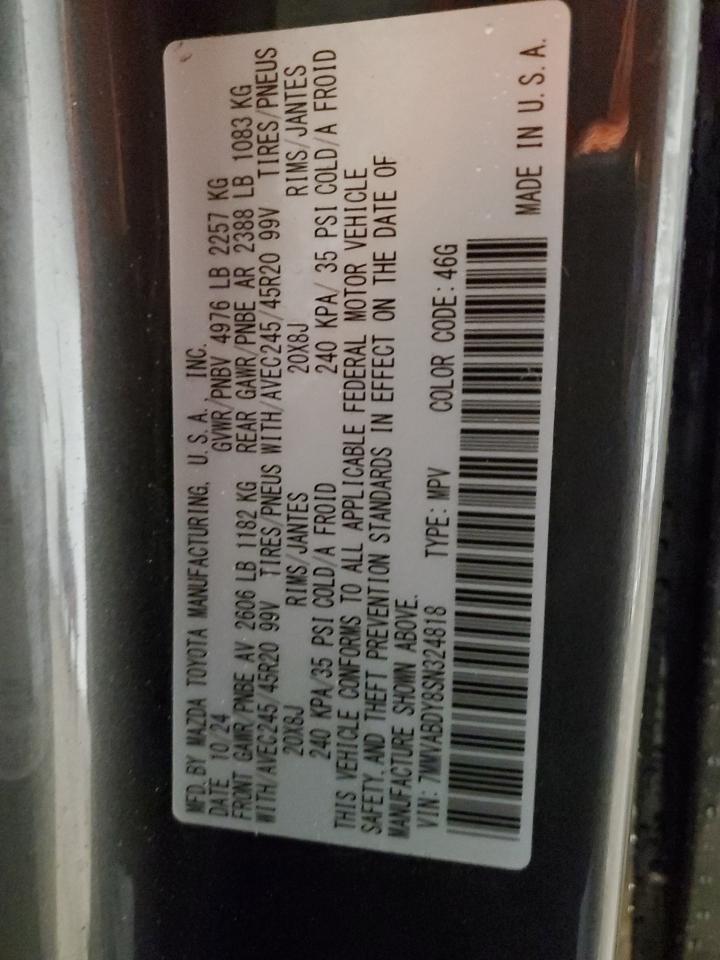 2025 Mazda Cx-50 Premium VIN: 7MMVABDY8SN324818 Lot: 89671275