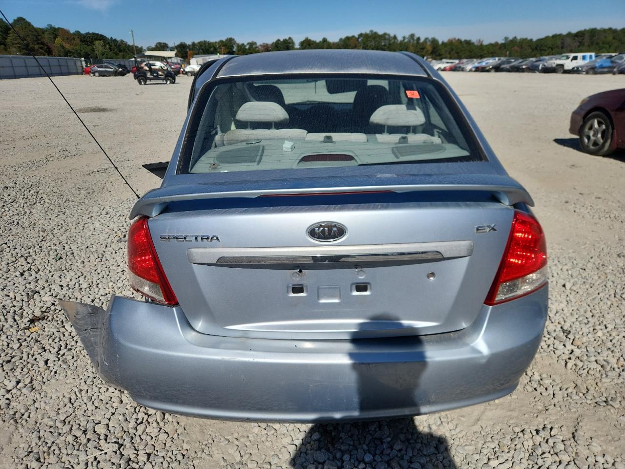2007 Kia Spectra Ex VIN: KNAFE121475454950 Lot: 89897625