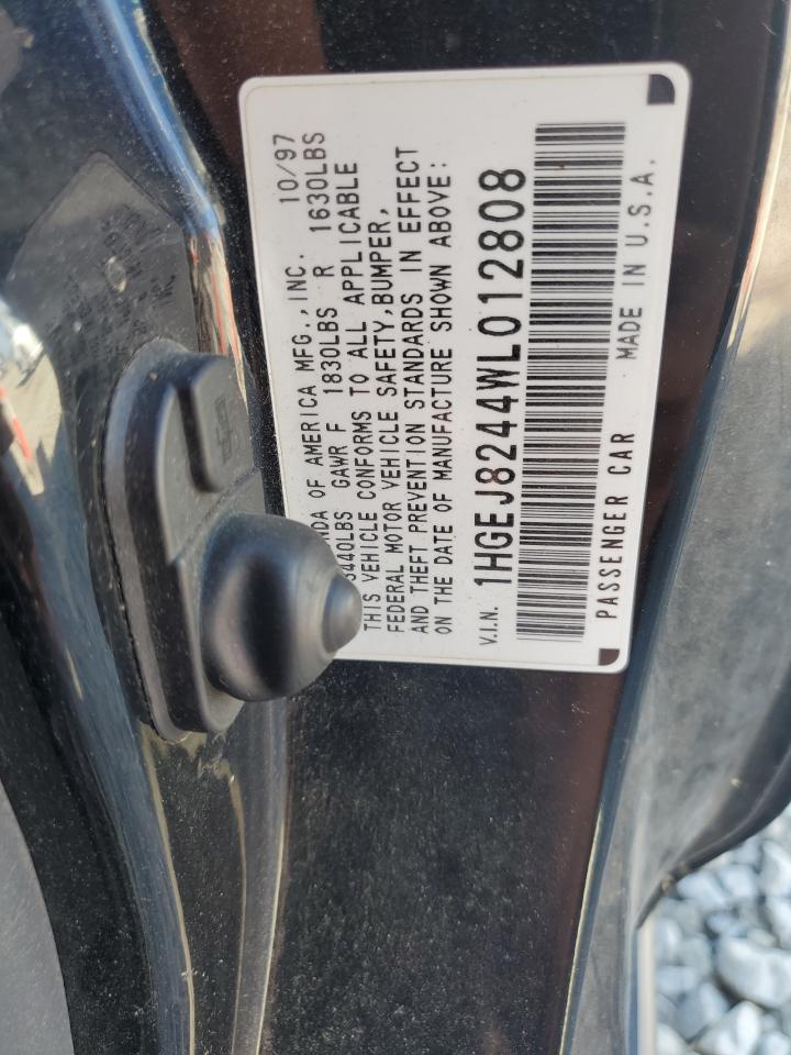 1998 Honda Civic Ex VIN: 1HGEJ8244WL012808 Lot: 82439015