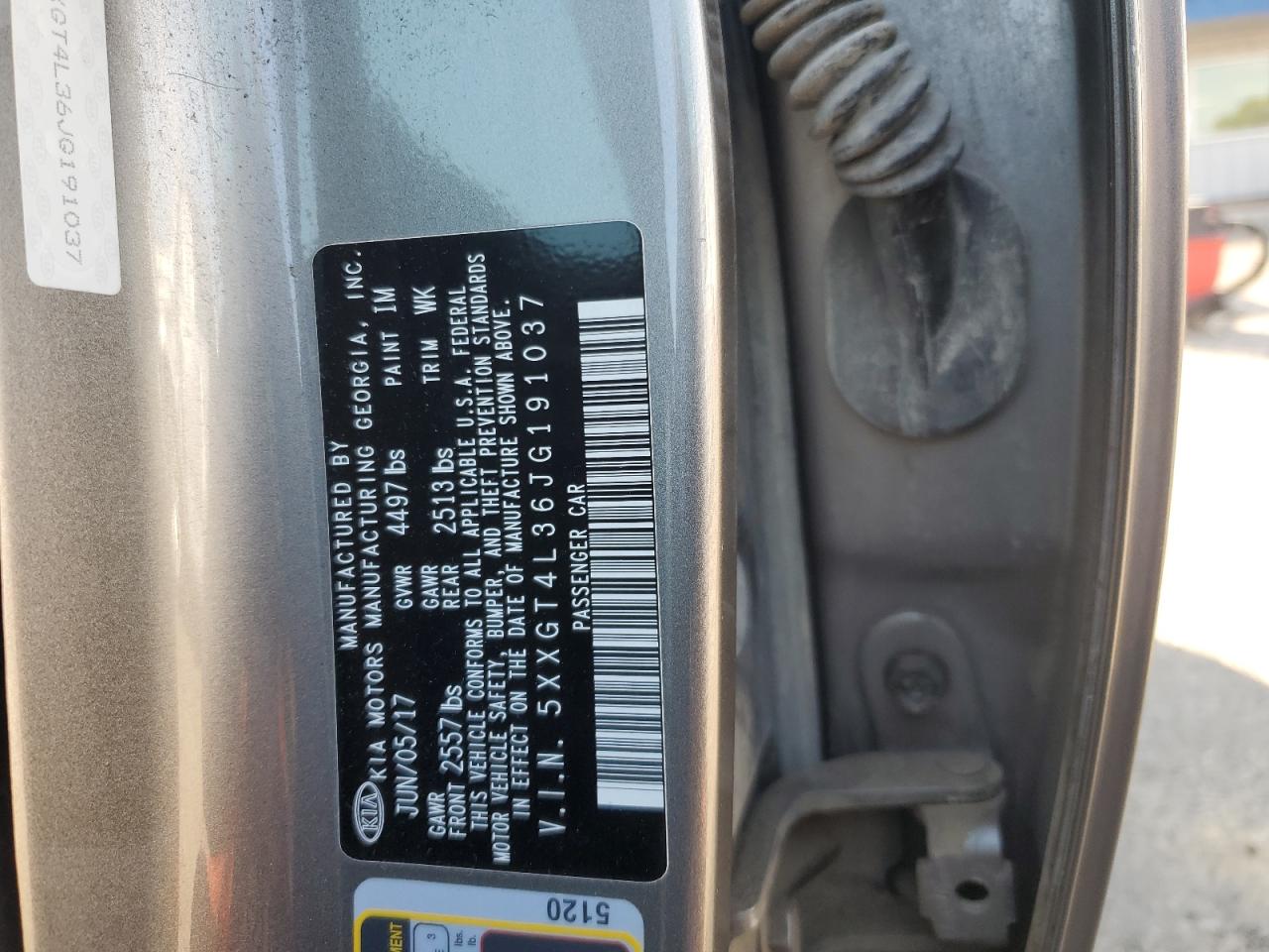 2018 Kia Optima Lx VIN: 5XXGT4L36JG191037 Lot: 82261545