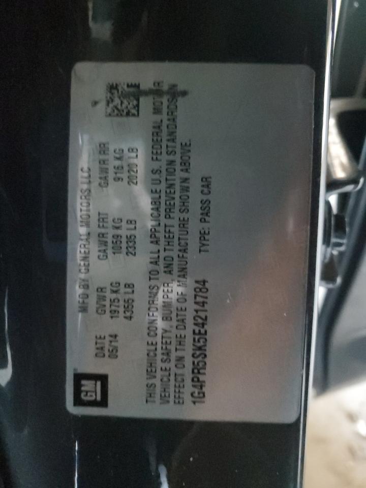 2014 Buick Verano Convenience VIN: 1G4PR5SK5E4214784 Lot: 90499585