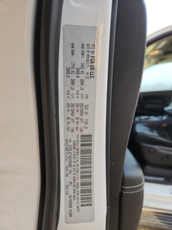 2016 Dodge Durango Citadel VIN: 1C4SDJET4GC430385 Lot: 87049715