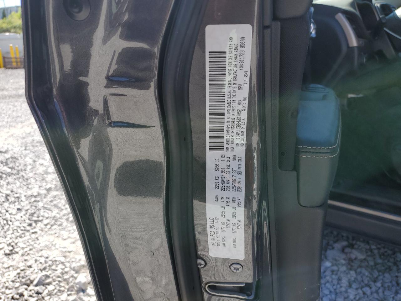 2017 Jeep Cherokee Latitude VIN: 1C4PJLCB8HW617052 Lot: 86148645