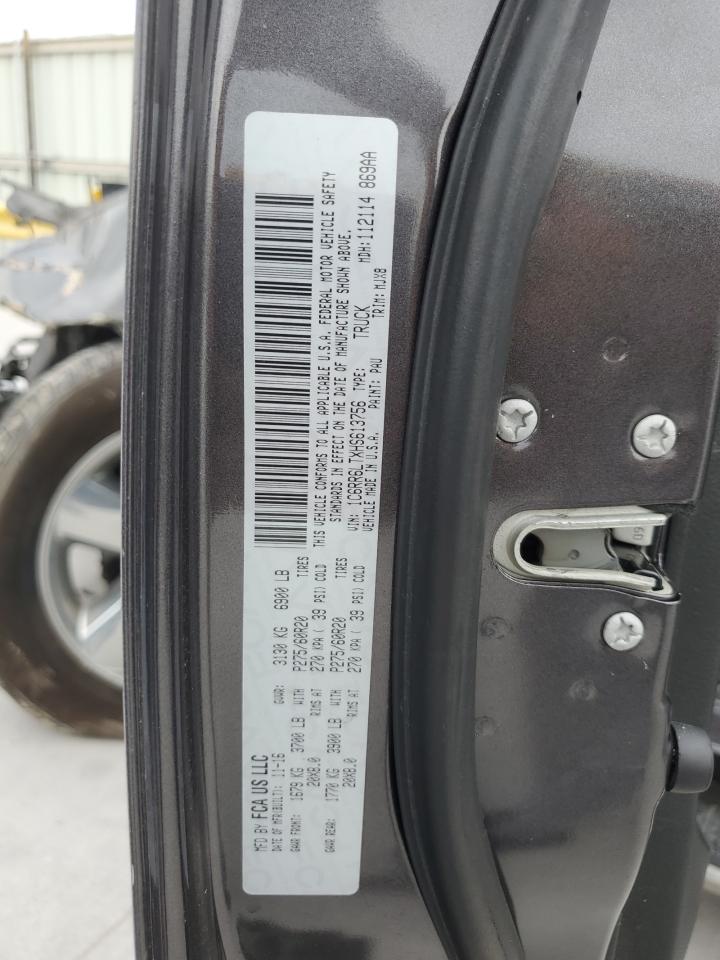 2017 Ram 1500 Slt VIN: 1C6RR6LTXHS613756 Lot: 86834635