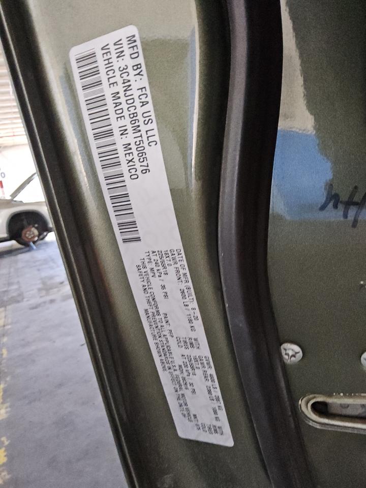 2021 Jeep Compass Limited VIN: 3C4NJDCB6MT506576 Lot: 85494015