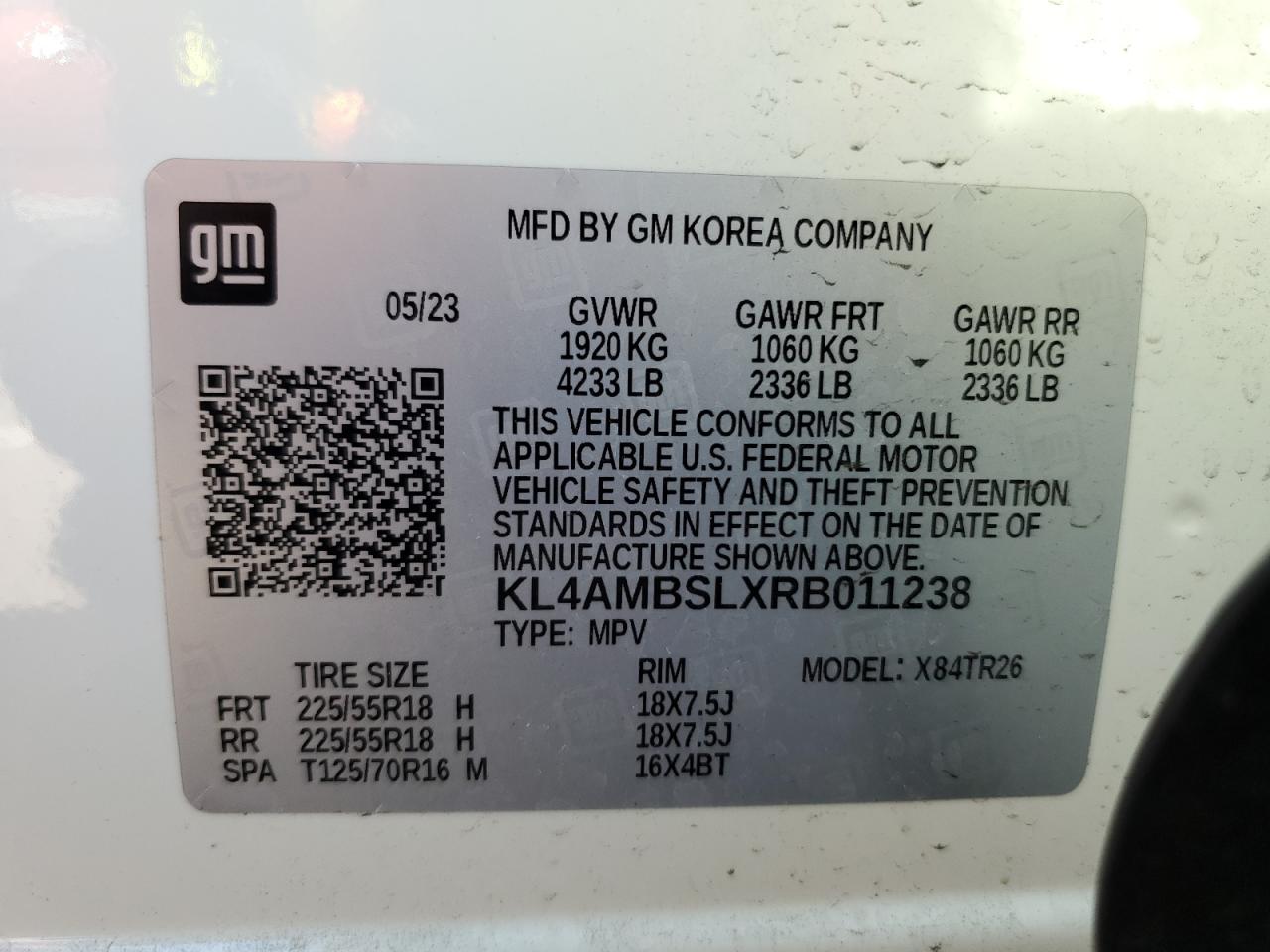 2024 Buick Encore Gx Preferred VIN: KL4AMBSLXRB011238 Lot: 90293015