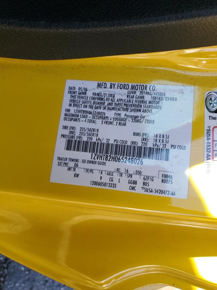 2006 Ford Mustang Gt VIN: 1ZVHT82H065248026 Lot: 85558645