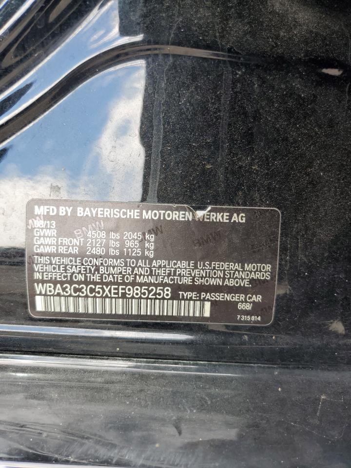 2014 BMW 320 I xDrive VIN: WBA3C3C5XEF985258 Lot: 82362305
