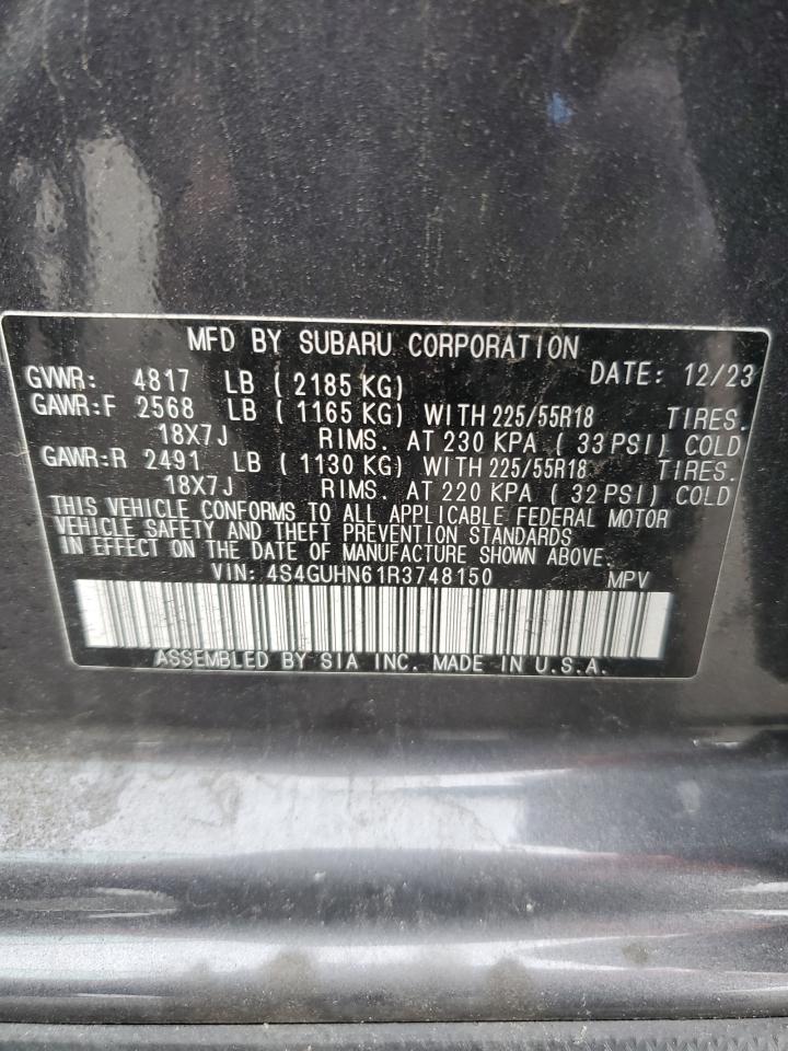 2024 Subaru Crosstrek Limited VIN: 4S4GUHN61R3748150 Lot: 85820155