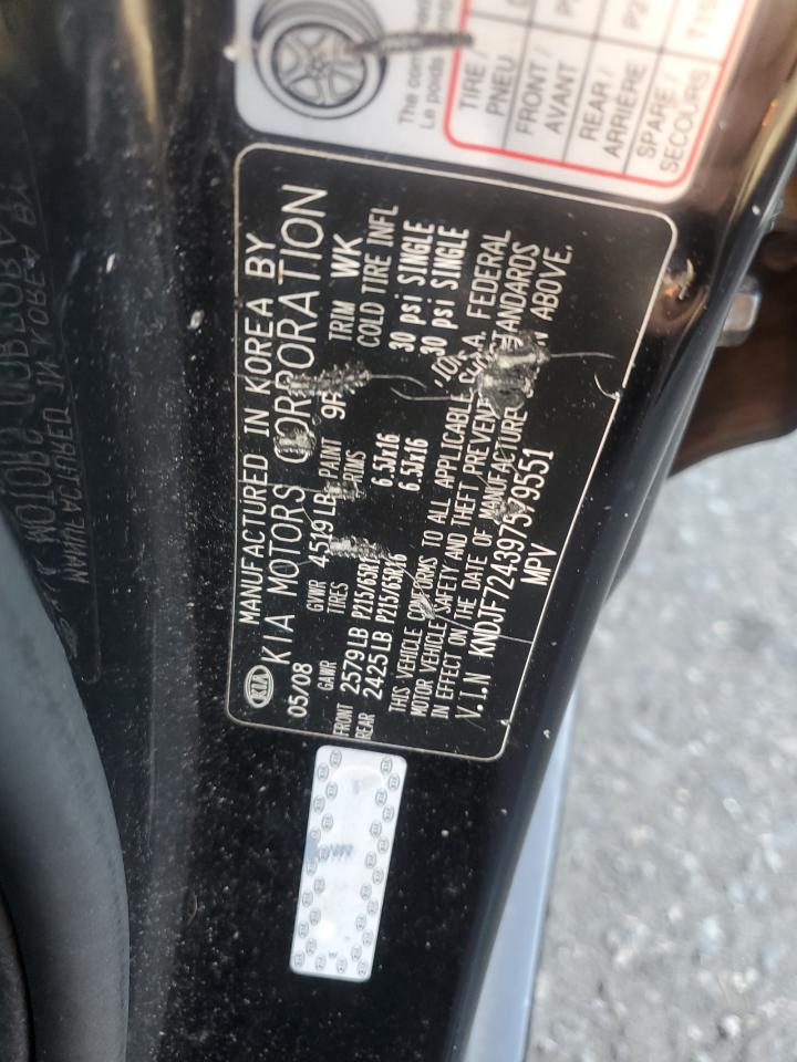 2009 Kia Sportage Lx VIN: KNDJF724397579551 Lot: 82553255