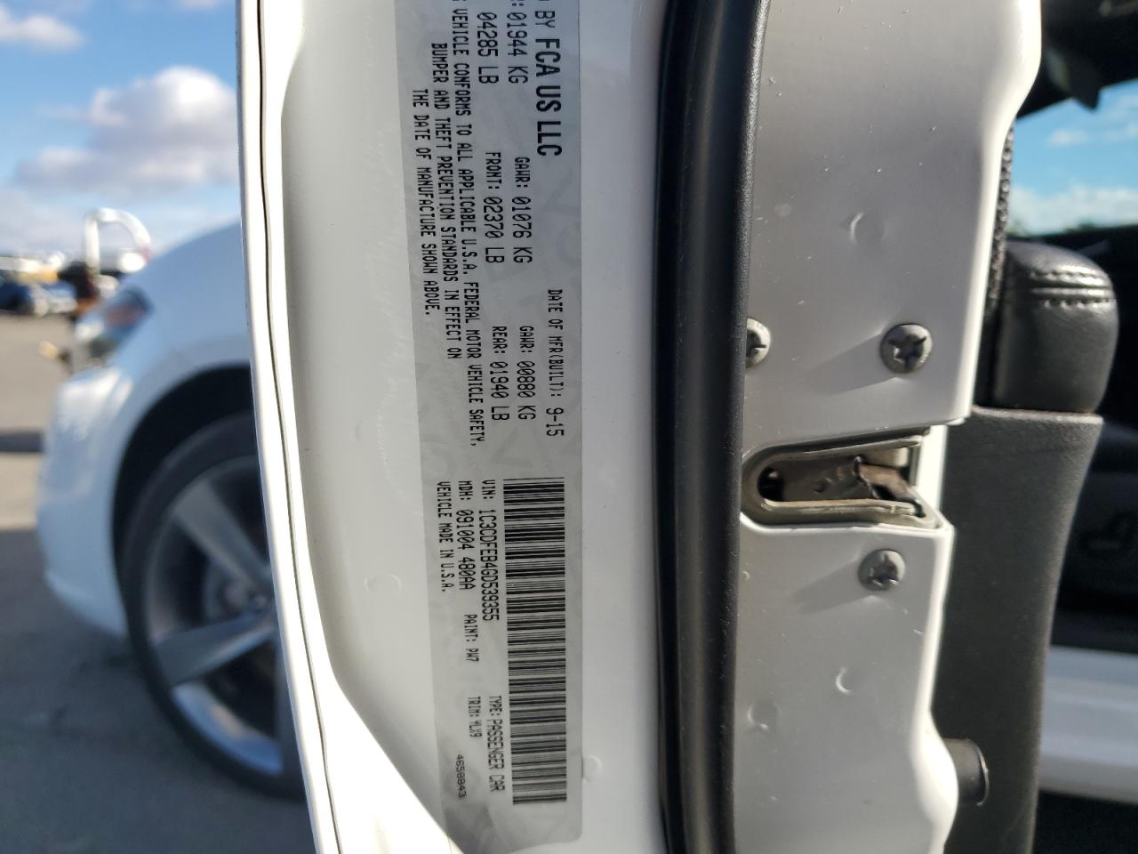 2016 Dodge Dart Gt VIN: 1C3CDFEB4GD539355 Lot: 81954685