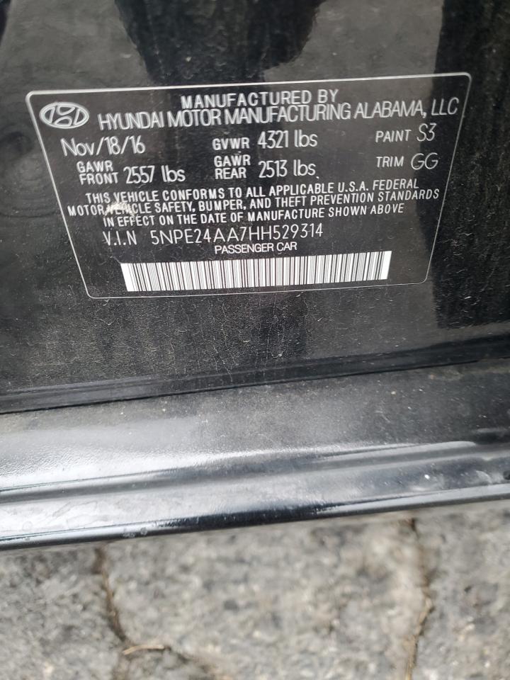 2017 Hyundai Sonata Eco VIN: 5NPE24AA7HH529314 Lot: 82462865