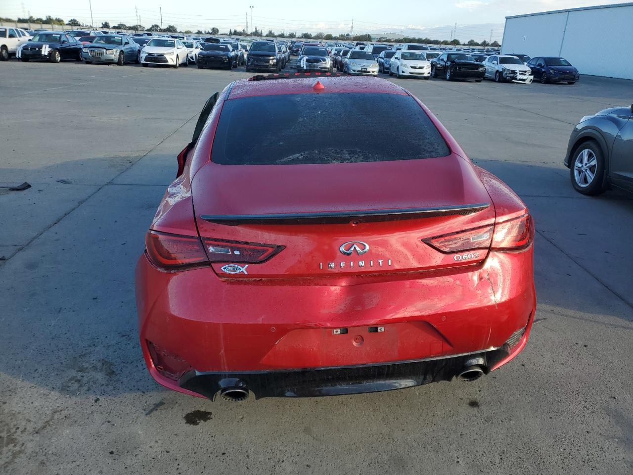 2021 Infiniti Q60 Red Sport 400 VIN: JN1FV7LK4MM530068 Lot: 86291615