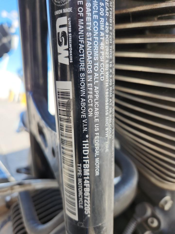 2015 Harley-Davidson Flhr Road King VIN: 1HD1FBM14FB672205 Lot: 80503775