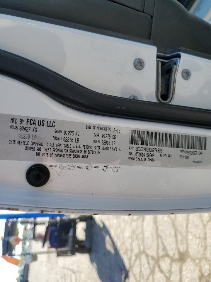 2016 Chrysler 300 S VIN: 2C3CCAGG9GH270626 Lot: 84948885