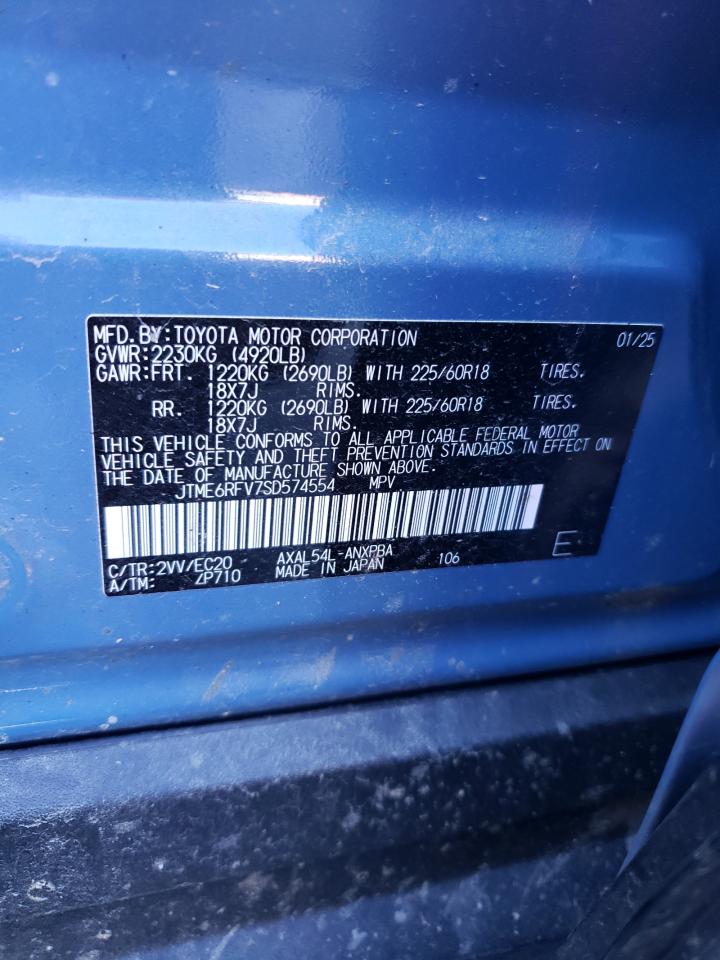 2025 Toyota Rav4 Xse VIN: JTME6RFV7SD574554 Lot: 82031345