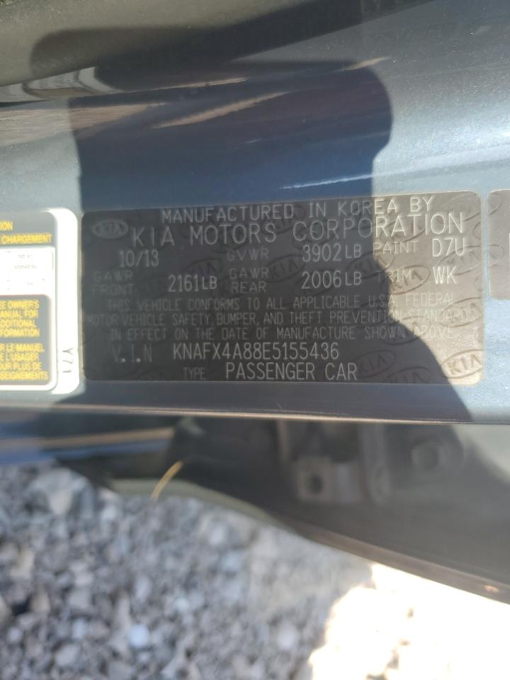 2014 Kia Forte Ex VIN: KNAFX4A88E5155436 Lot: 86458965