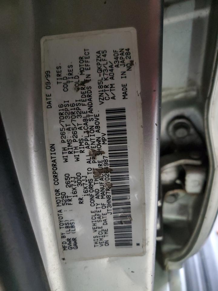 2000 Toyota 4Runner Limited VIN: JT3HN87R0Y0264987 Lot: 89508255
