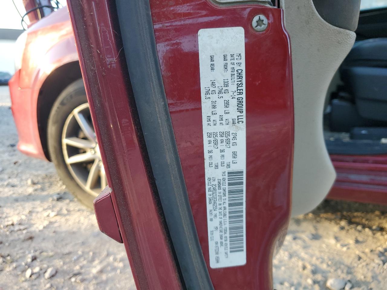 2014 Dodge Grand Caravan Sxt VIN: 2C4RDGCG2ER462554 Lot: 86085115