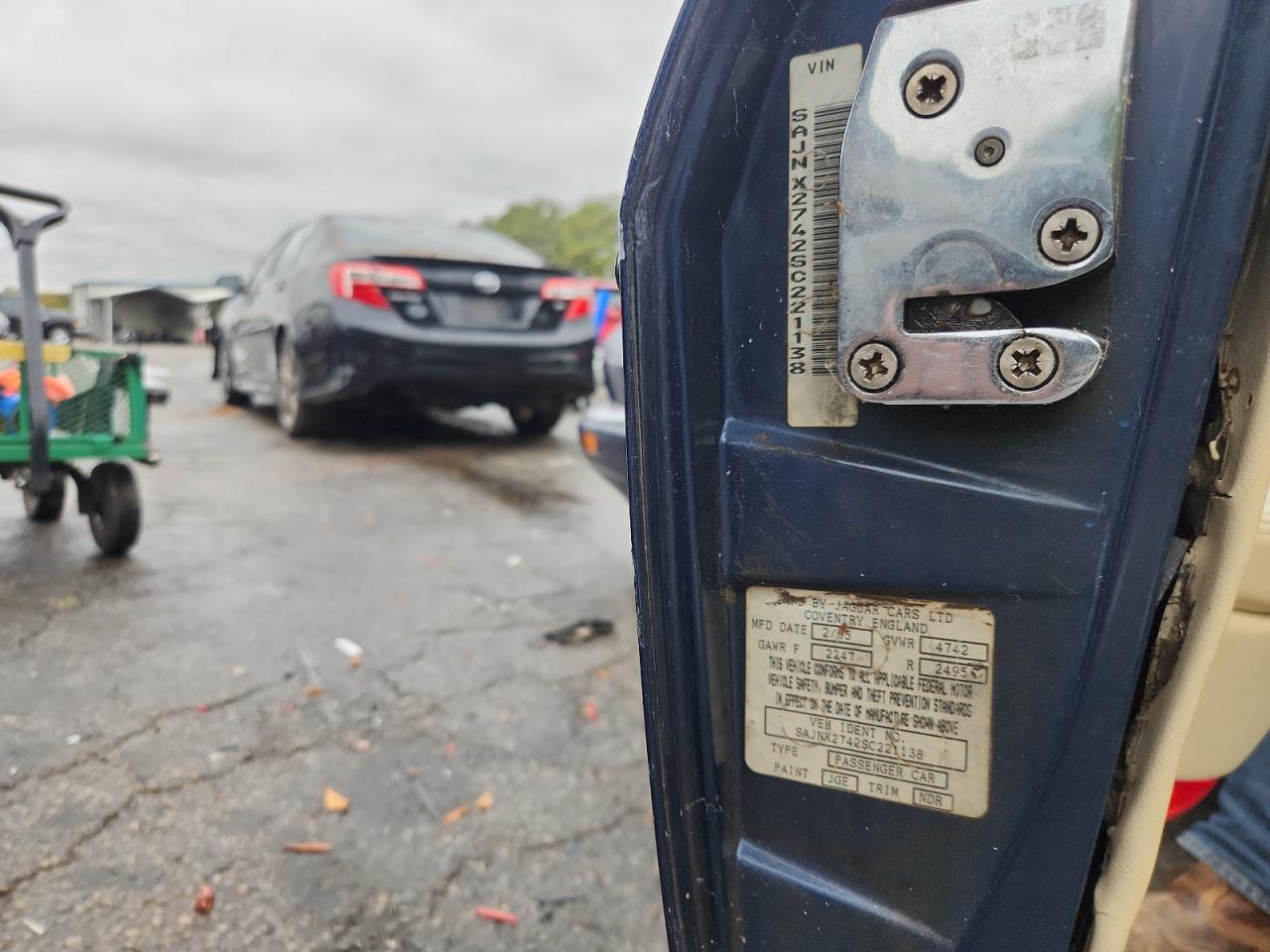 1995 Jaguar Xjs 2+2 VIN: SAJNX2742SC221138 Lot: 89735515