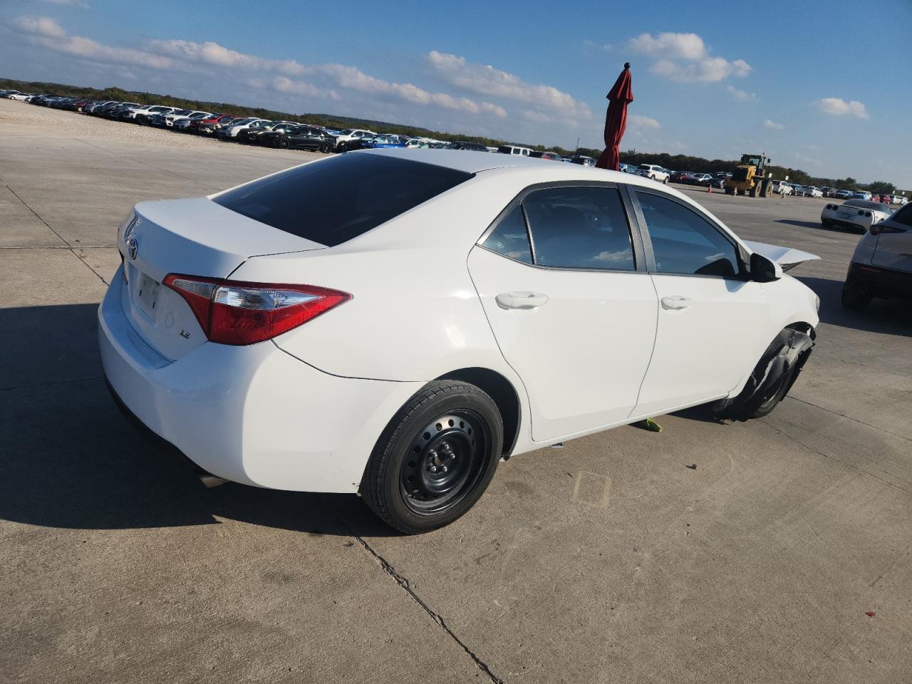 2016 Toyota Corolla L white sedan gas 5YFBURHE5GP541644 photo #4