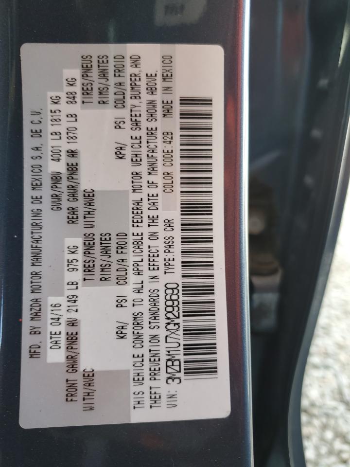 2016 Mazda 3 Sport VIN: 3MZBM1U7XGM299690 Lot: 86179025