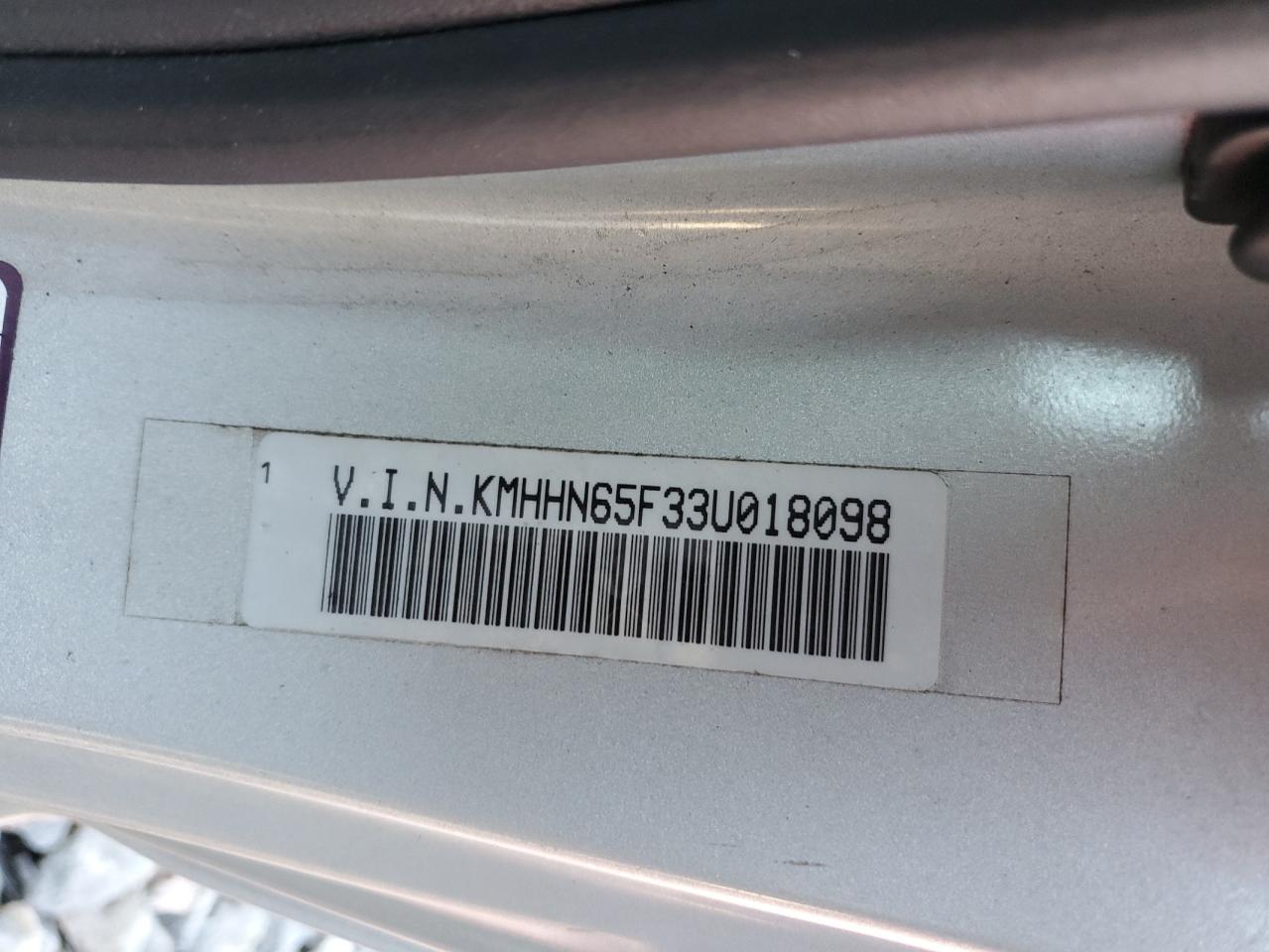 2003 Hyundai Tiburon Gt VIN: KMHHN65F33U018098 Lot: 90359185