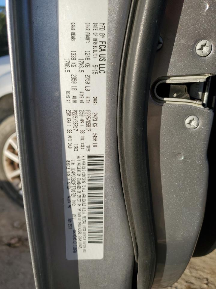 2015 Dodge Journey Sxt VIN: 3C4PDCBG3FT701724 Lot: 82684645