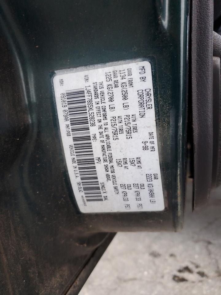 1999 Jeep Cherokee Limited VIN: 1J4FF78S5XL528238 Lot: 90693785