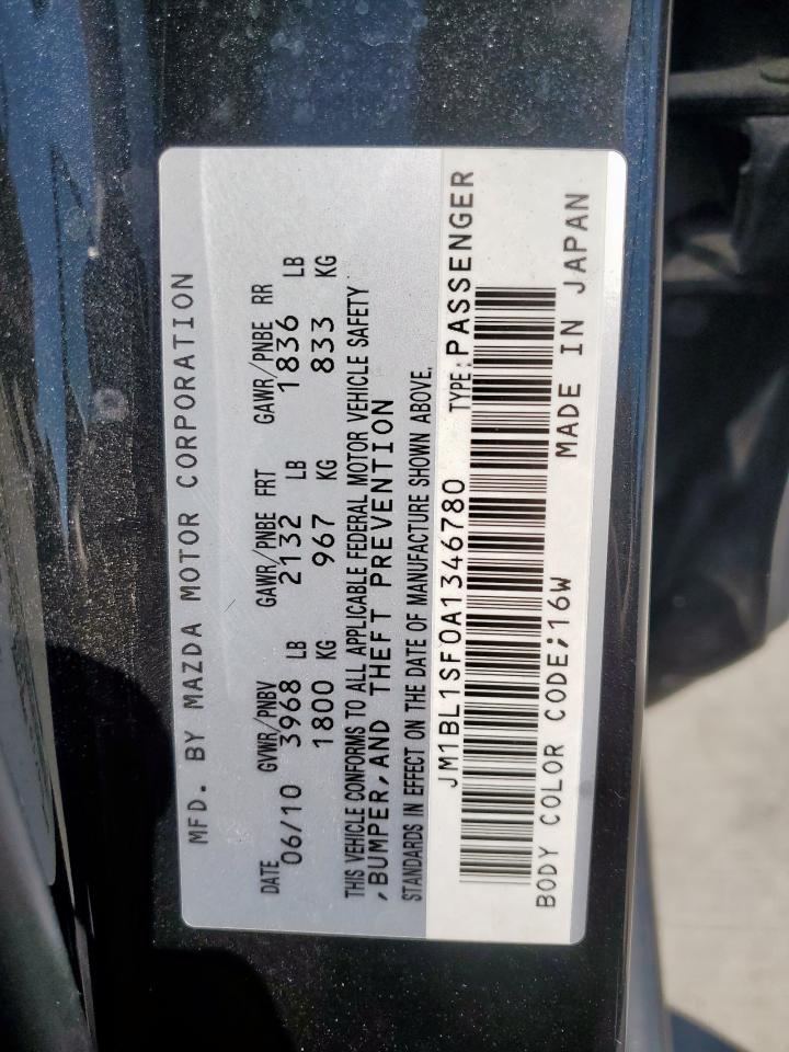 2010 Mazda 3 I VIN: JM1BL1SF0A1346780 Lot: 84521135