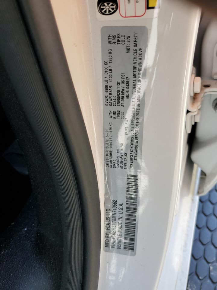 2021 Ram 1500 Big Horn/Lone Star VIN: 1C6RREFT6MN710662 Lot: 89720325