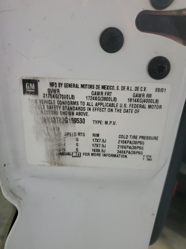 2002 Chevrolet Avalanche K1500 VIN: 3GNEK13T82G159530 Lot: 90055085