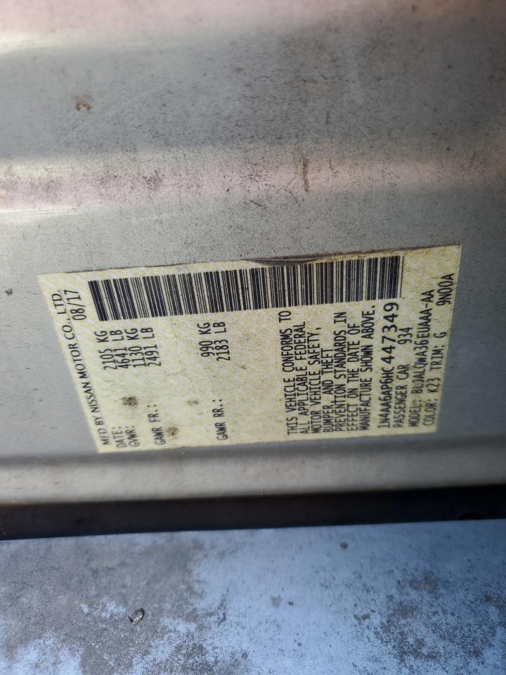 2017 Nissan Maxima 3.5S VIN: 1N4AA6AP6HC447349 Lot: 84651005