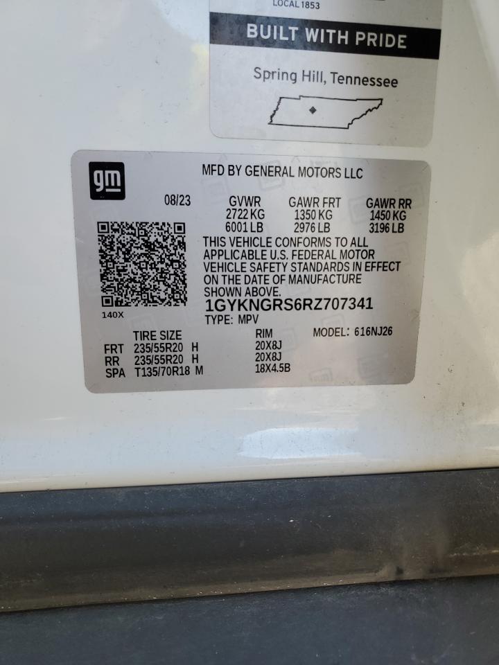 2024 Cadillac Xt5 Sport VIN: 1GYKNGRS6RZ707341 Lot: 85850045