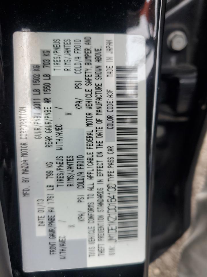 2013 Mazda Mazda2 VIN: JM1DE1KZ1D0164108 Lot: 84624905