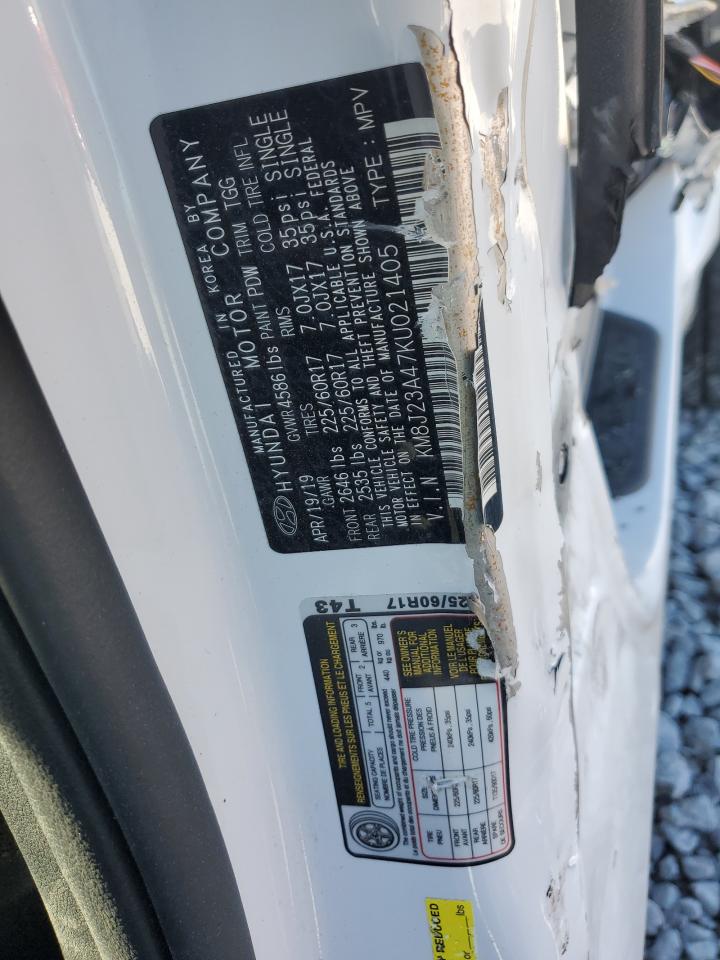 2019 Hyundai Tucson Se VIN: KM8J23A47KU021405 Lot: 82493375