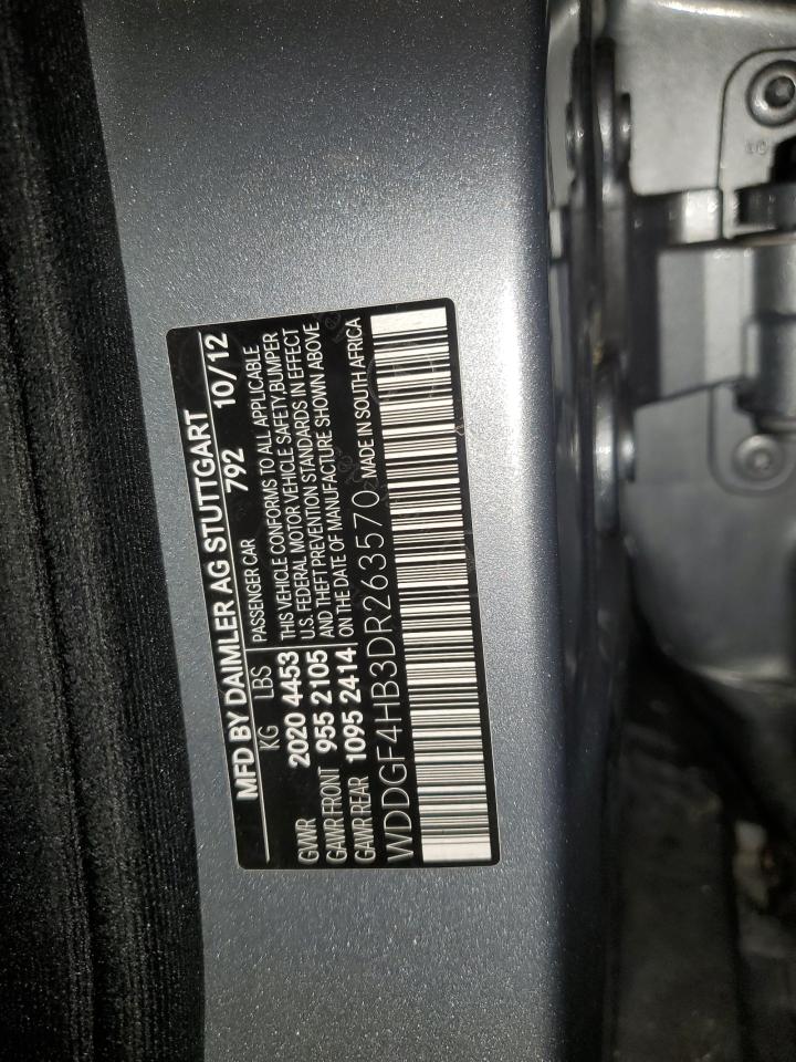 2013 Mercedes-Benz C 250 VIN: WDDGF4HB3DR263570 Lot: 86548855