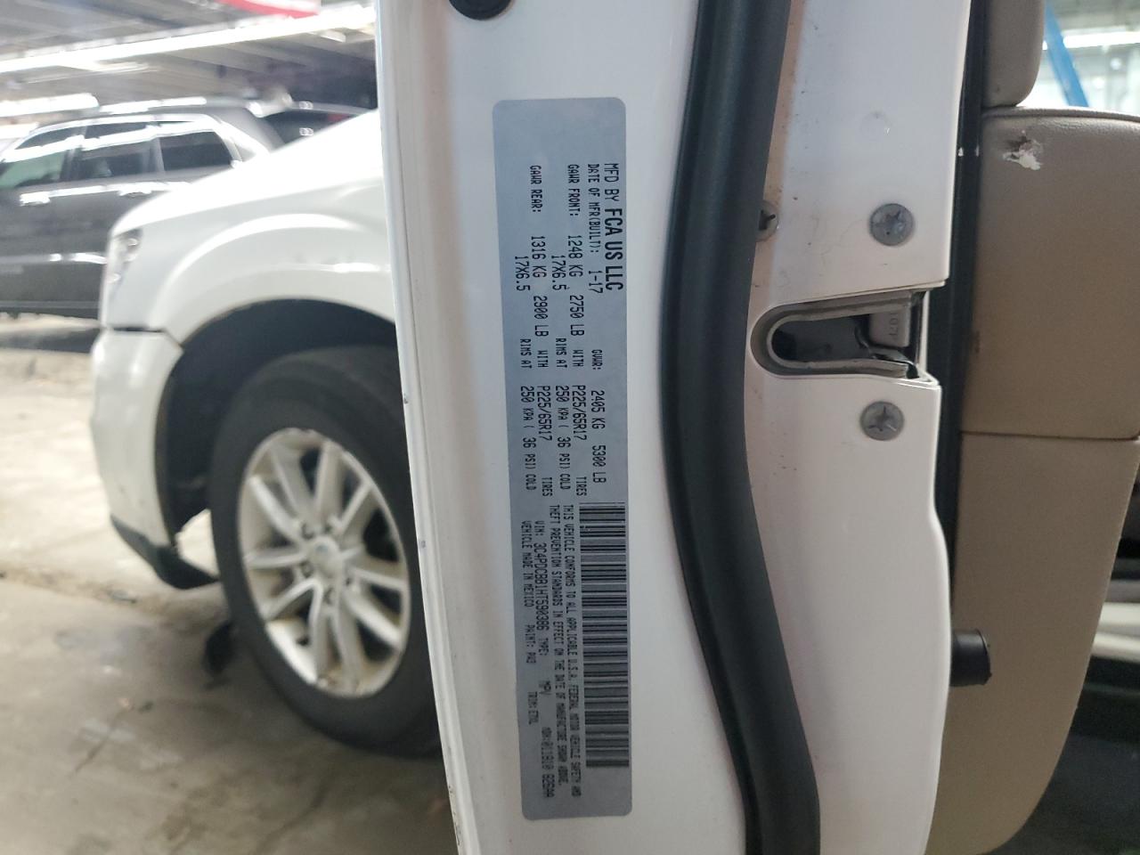 2017 Dodge Journey Sxt VIN: 3C4PDCBB1HT590386 Lot: 87467115