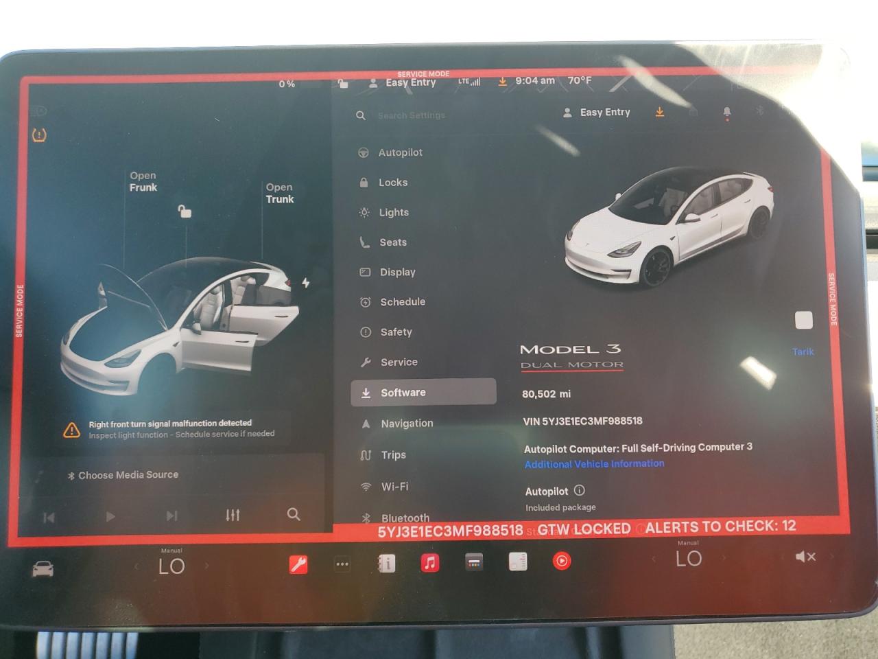 2021 Tesla Model 3 VIN: 5YJ3E1EC3MF988518 Lot: 86864575